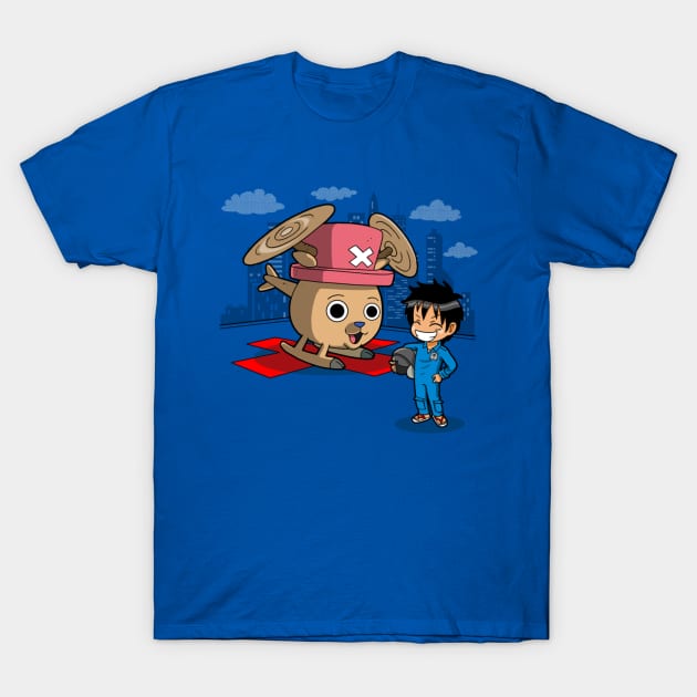 Funny Cute Helicopter Cartoon Gift For Anime Lovers T-Shirt by BoggsNicolas